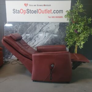 Sta op stoel Romeo Bordeauxrood Leder