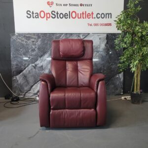 Staopstoel Himolla Cumulus Bordeauxrood Leder