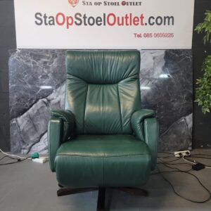 Staopstoel Malmo Groen Leder met Topswing