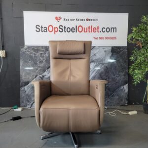 Staopstoel Prominent Leder en stof op accu