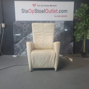 Hukla Wit Leder met Kantelfunctie