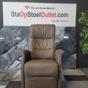 Staopstoel Easysit Leder Taupe met afstandsbediening