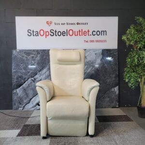 Staopstoel Prominent wit leder